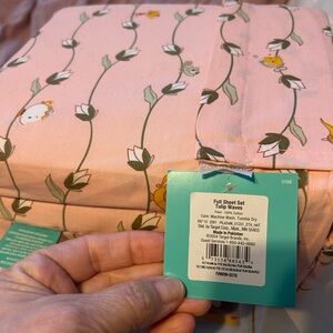 Sanrio Pink Floral Full Sheet Set